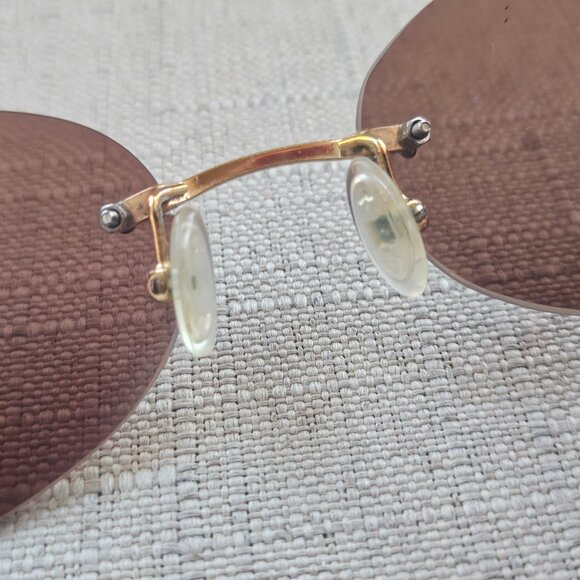 Vintage Escada Women Rimless Sunglasses E1198 Eyeglasses Gold Frame main image 7